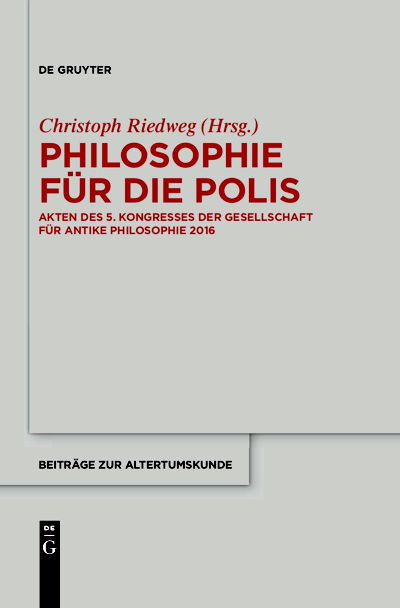 Cover Philosophie für die Polis